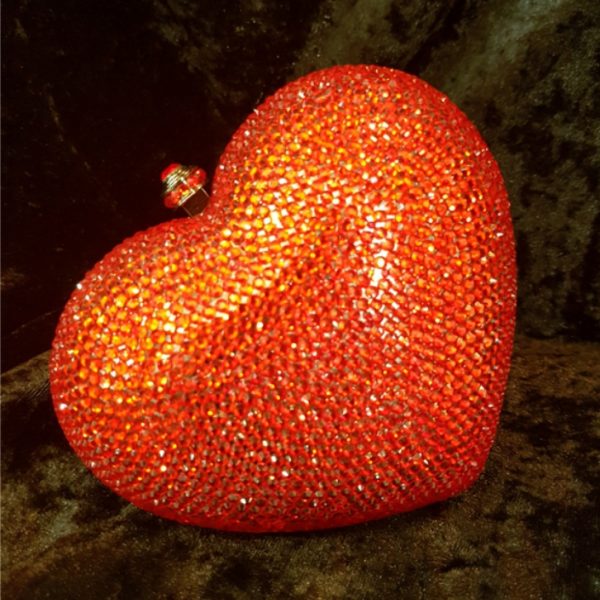 Coco Bont Abendtasche Red Heart